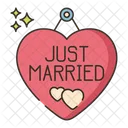 Just Married Love Couple Icon