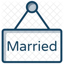 Just Married Banner  Icon