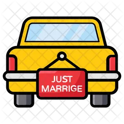 Just Married Car  Icon