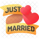Just Married Love Couple Icon