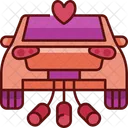 Just Married Wedding Car Celebration Icon