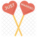 Just Married Props Decorative Props Couples Props Icon