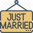 Just Married Sign Icon