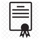 正義、証明書、卒業証書 アイコン
