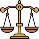 正義、秤、裁判官 アイコン