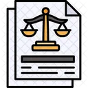 Justice Judgement Order Icon