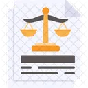 Justice Judgement Order Icon