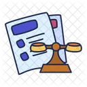 Justice Legal Document Icon
