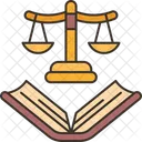 Justice Law Book Icon