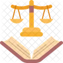 Justice Law Book Icône
