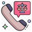 Justice Call Telecommunication Phone Chat Icon