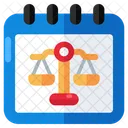 Justice Day Schedule Planner Icon