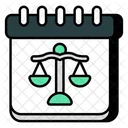 Justice Day Schedule Planner Icon