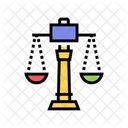 Justice Scales Color Icône