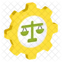 Justice Setting Justice Management Law Setting Icon