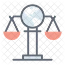 Justice Mondiale Droit International Echelle De Justice Icon