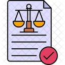 Justice Report Justice Law Icon