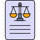 Justice Report Justice Law Icon