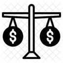 Justice Scales with Money  Icon