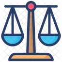 Justice Weight Scale Weight Scale Injustice Concept Icon