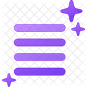 Justificar Completamente Alinear Texto Justificar Icono