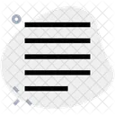 Justificar A La Izquierda Icono