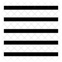Texto Justificar Alinear Icon