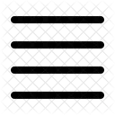 Justificar Alineacion Diseno Icono
