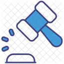 Gesetz Hammer Gerechtigkeit Gesetz Symbol
