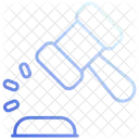 Gesetz Hammer Gerechtigkeit Gesetz Symbol
