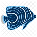 Juvenile Angelfish Sea Creature Animal Icon