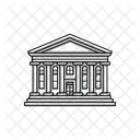 Edificio Tribunal Banco Icono