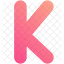 K Alphabet Letter Icon