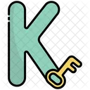 K Alphabet Education Icon
