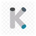 K Alphabet Letter Icon