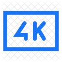 K Display Device Television Icon