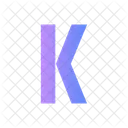 K Alphabet Letter Icon