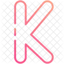 K Alphabet Letter Icon