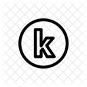 K Alphabet Letter Icon