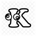 K Alphabet Letter Icon