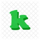 K Alphabet Letter Icon