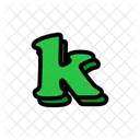 K Alphabet Letter Icon