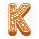 K Letter Cookies  Icon
