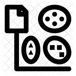 K Means Icon - Download in Line Style