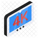 K Resolucao K Tela Monitor Icon