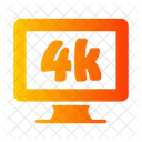 K ultra high definition  Icon