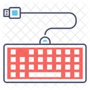 Tastatur Kabelgebundene Tastatur Computerhardware Symbol