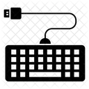 Tastatur Kabelgebundene Tastatur Computerhardware Symbol