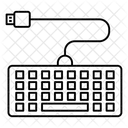 Tastatur Kabelgebundene Tastatur Computerhardware Symbol