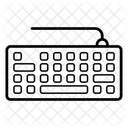 Tastatur Kabelgebundene Tastatur Computerhardware Symbol